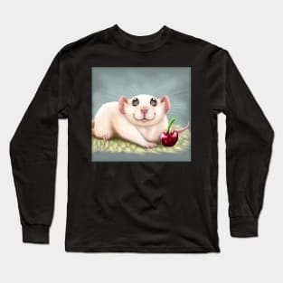 Rat with cherry Long Sleeve T-Shirt